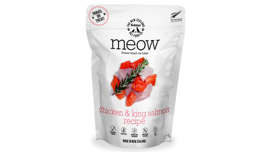 Meow CHicken and Salmon 50g cat food 
